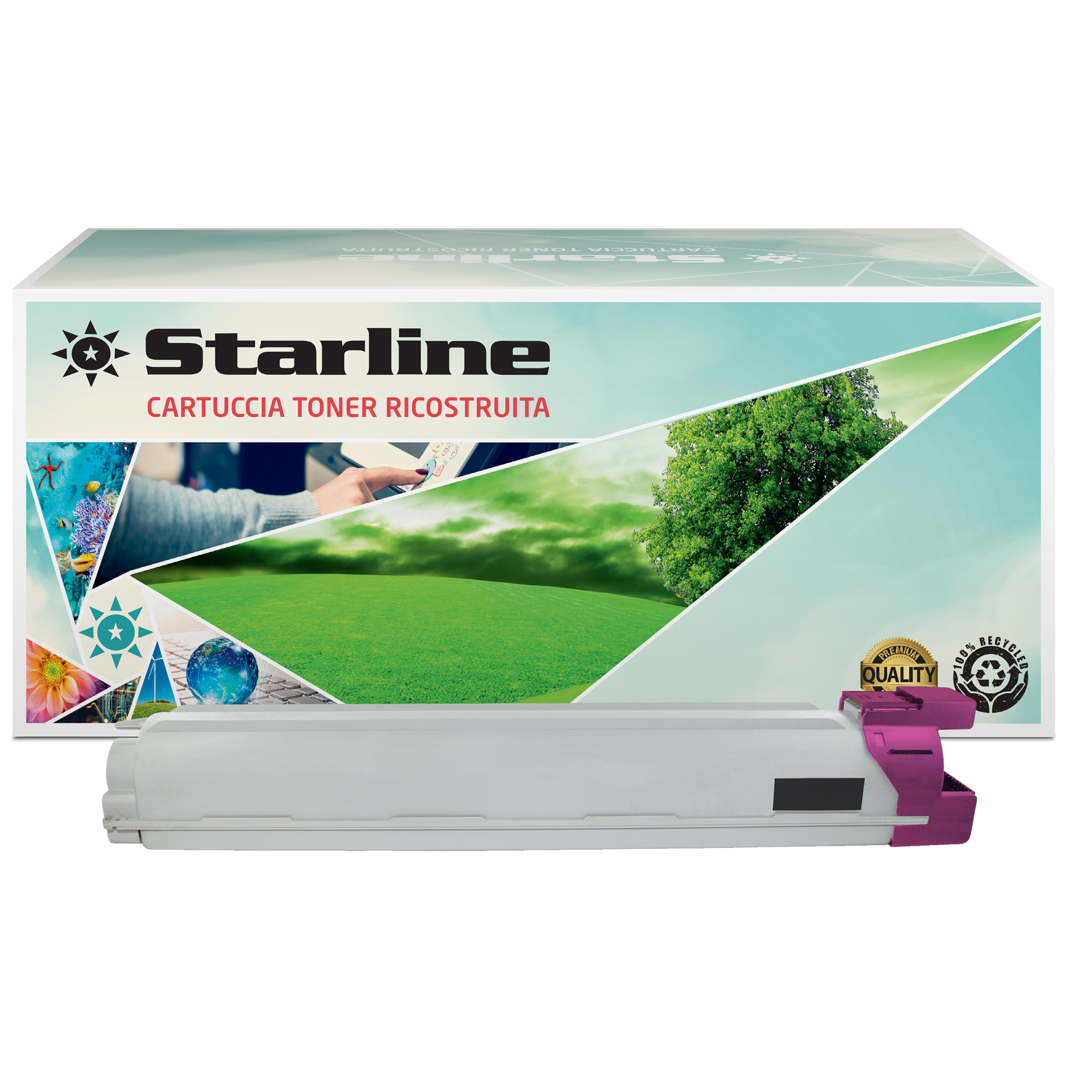 Starline - Toner Ricostruito - per Samsung CLX-9201 Series - Magenta - CLT-M809S/ELS - 15.000 pag