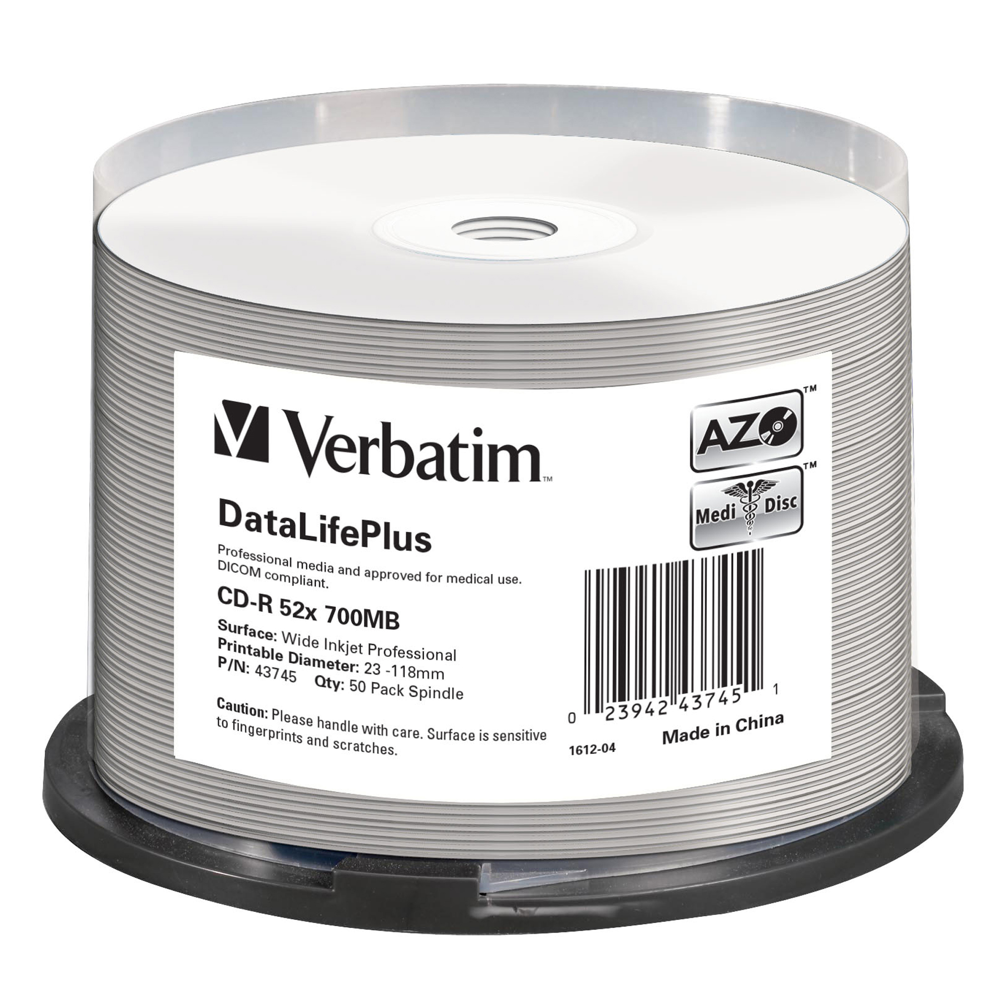 Verbatim - Scatola 50 CD-R Data Life Plus …