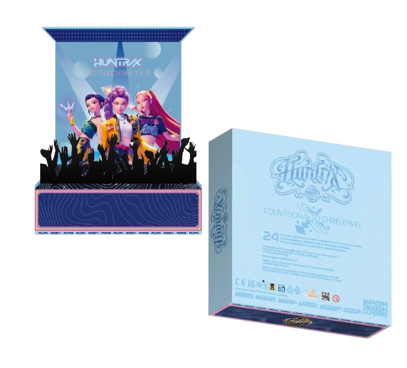PREORDINE YuMe Gift Box - Deluxe Advent Calendar - KPop Demon Hunters - SOLID CTN (4 Units) 17904 *FINE SETTEMBRE