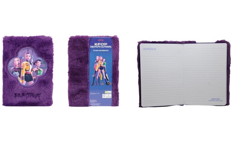 PREORDINE KPOP DEMON HUNTERS - NOTEBOOK PLUSH A5 A RIGHE* SETTEMBRE