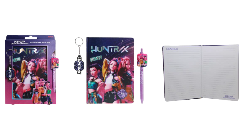 PREORDINE KPOP DEMON HUNTERS - SET CON QUADERNO A5 + PENNA+P.CHIAVI SAGOMATO * SETTEMBRE