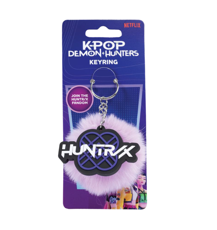 PREORDINE KPOP DEMON HUNTERS - PORTACHIAVI PON PON CON LOGO HUNTRIX 2D * SETTEMBRE