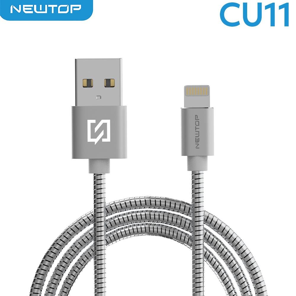 NEWTOP CU11 STEEL CAVO 100CM USB/LIGHTNING