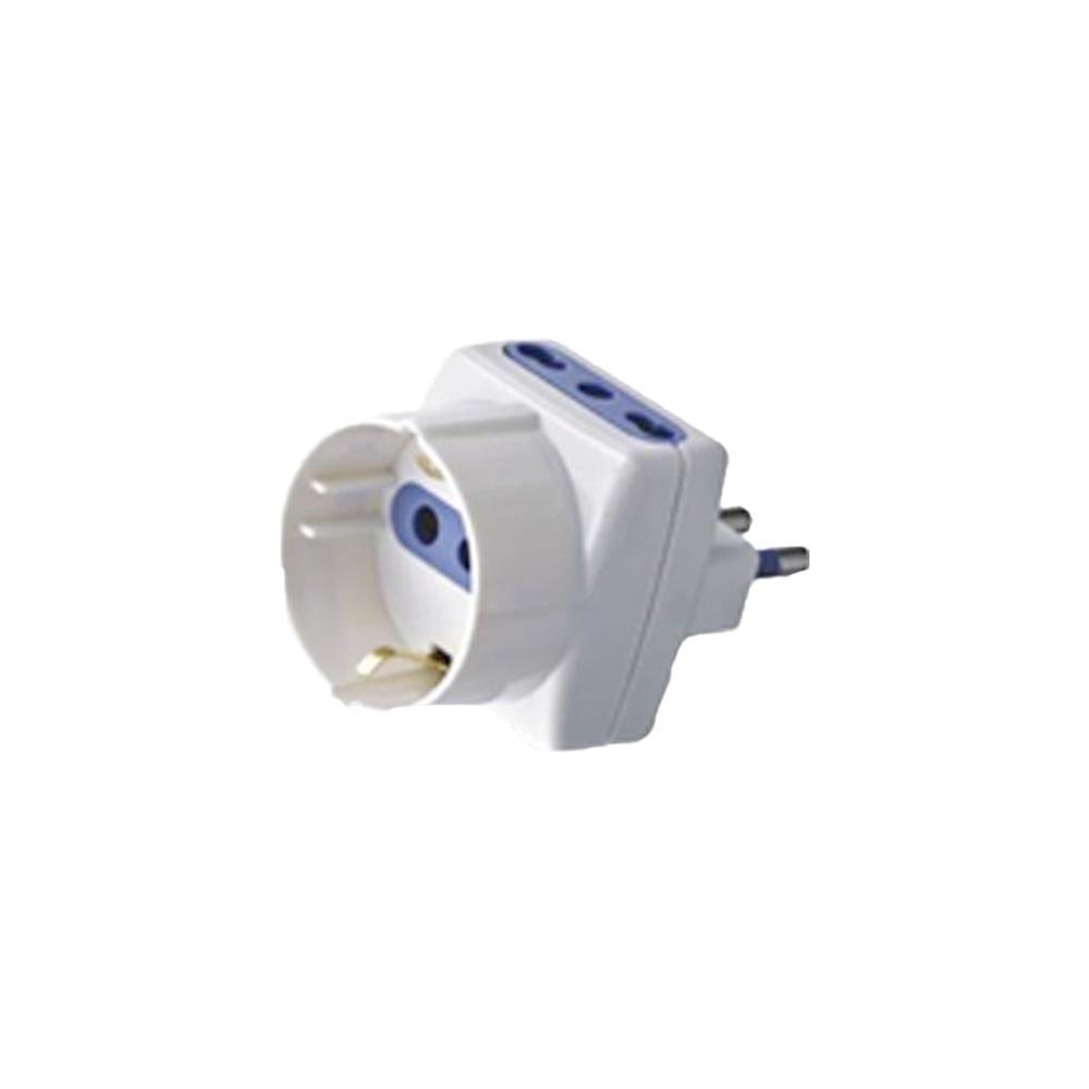 EXTRASTAR ADATTATORE 16A 2 PRESE 10/16A BIPASSO+1 PRESA …