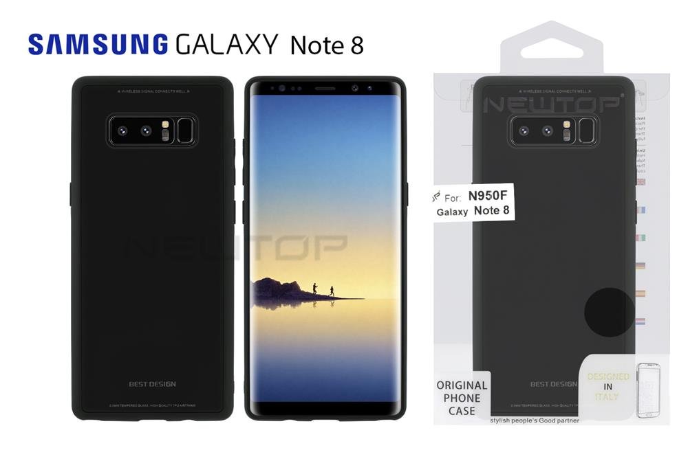 TPU GLASS CASE COVER SAMSUNG GALAXY NOTE 8
