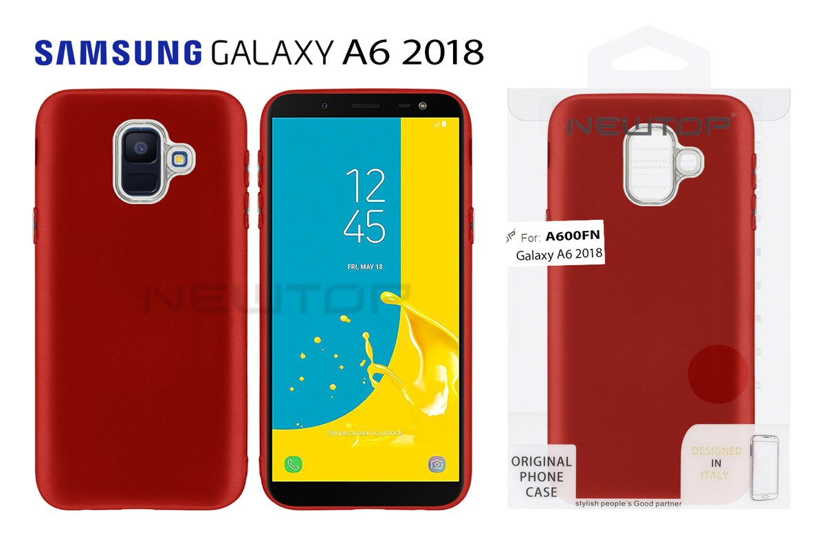 TPU MATTE OIL WITH BUTTON COVER SAMSUNG GALAXY A6 2018