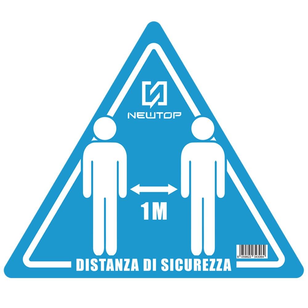 ADESIVO CALPESTABILE TRIANGOLO EQUILATERO 19 CM DISTANZA DI …