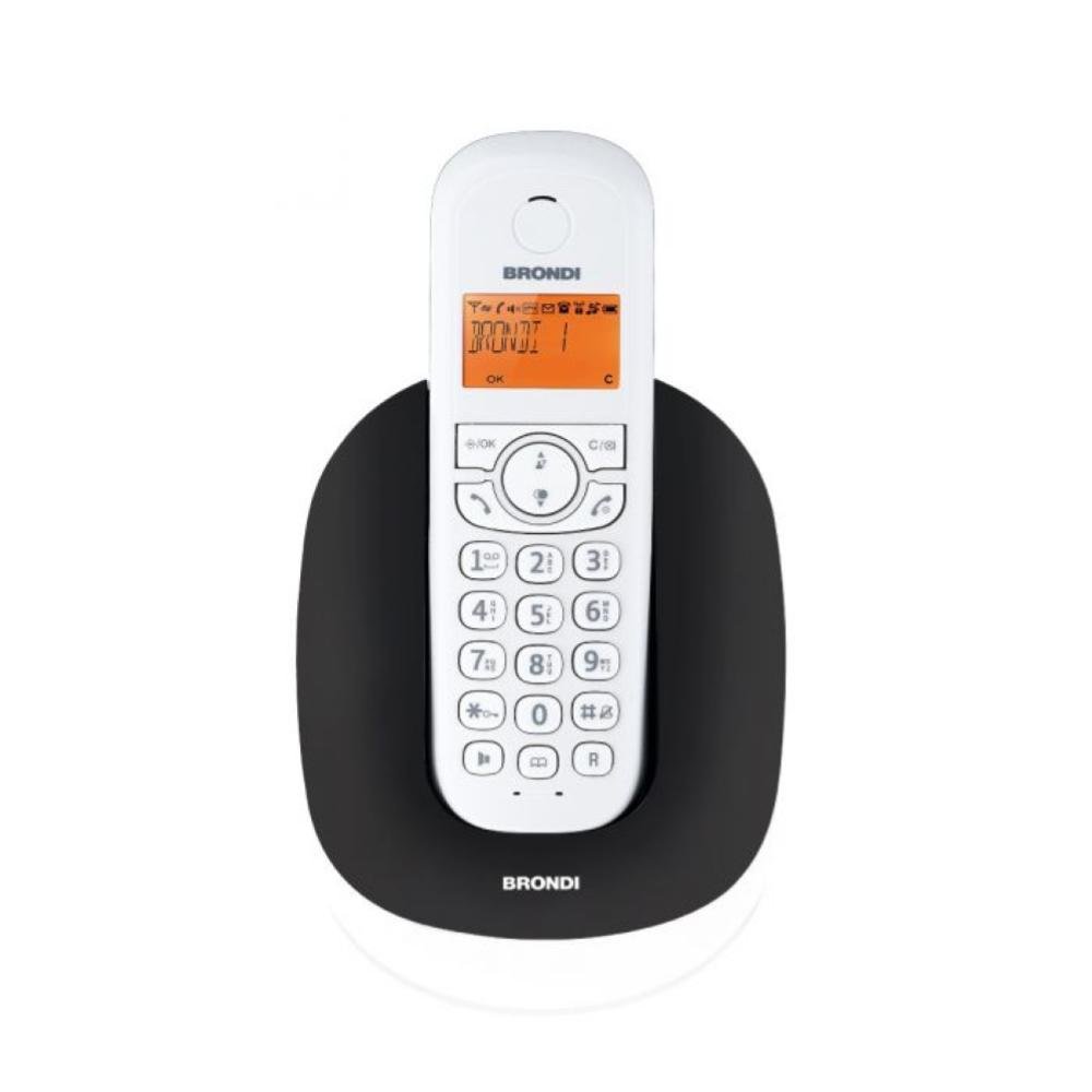 BRONDI CORDLESS MANTA VIVAVOCE DECT NERO E BIANCO