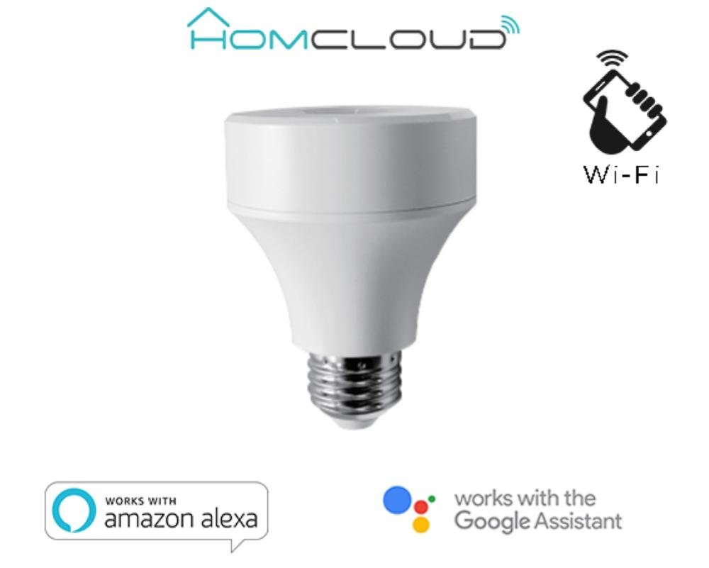 HOMCLOUD ADATTATORE E27 LAMPADINA WIFI DIMMERABILE EE-BHE27