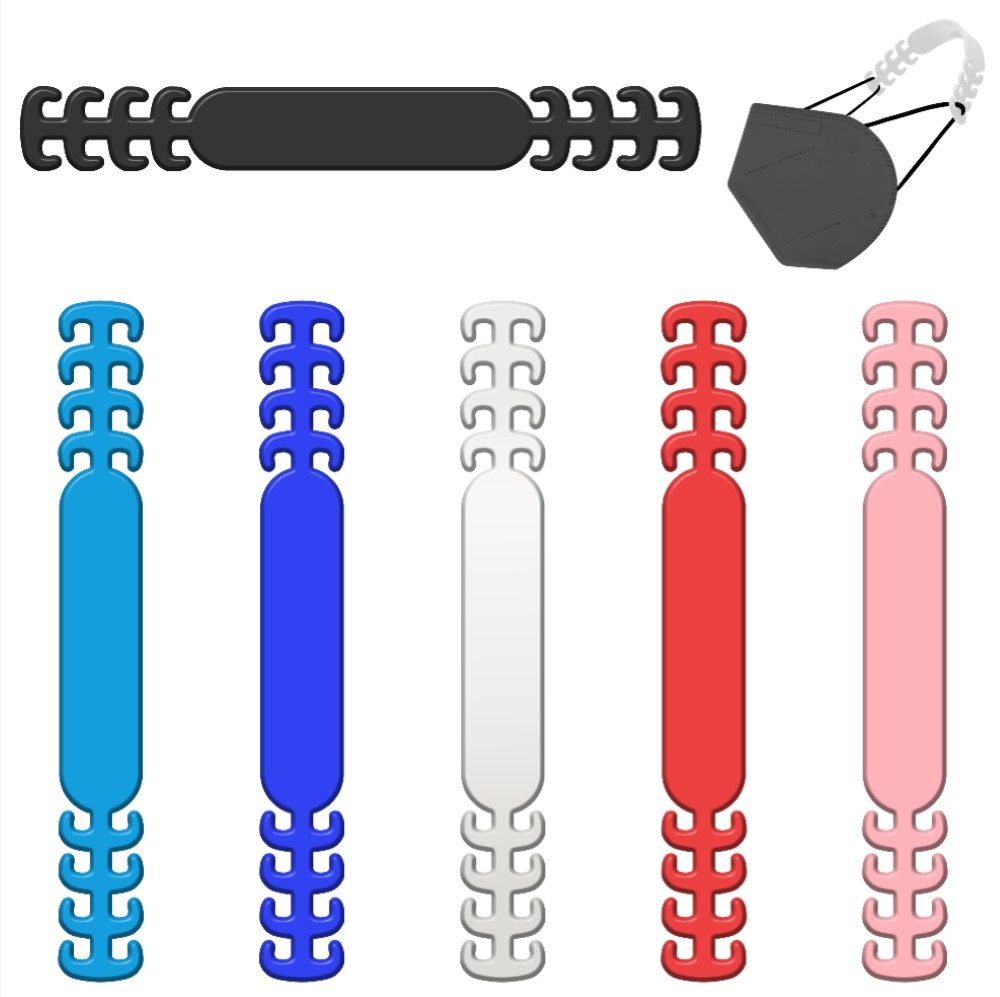 FASCETTE GANCI PER MASCHERINA CONF 6 PEZZI COLORATO