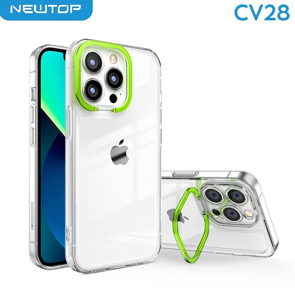 NEWTOP CV28 TPU CLEAR CAMERA COLOR STAND IPHONE 13 PRO