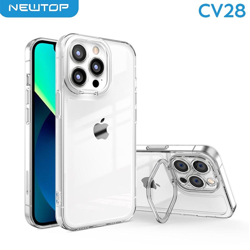 NEWTOP CV28 TPU CLEAR CAMERA COLOR STAND APPLE IPHONE 14 PRO MAX
