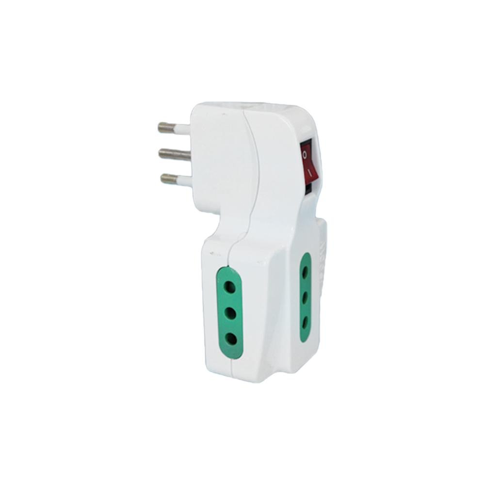 EXTRASTAR ADATTATORE SPINA 10A 3PRESE CON INTERRUTTORE SALVA …