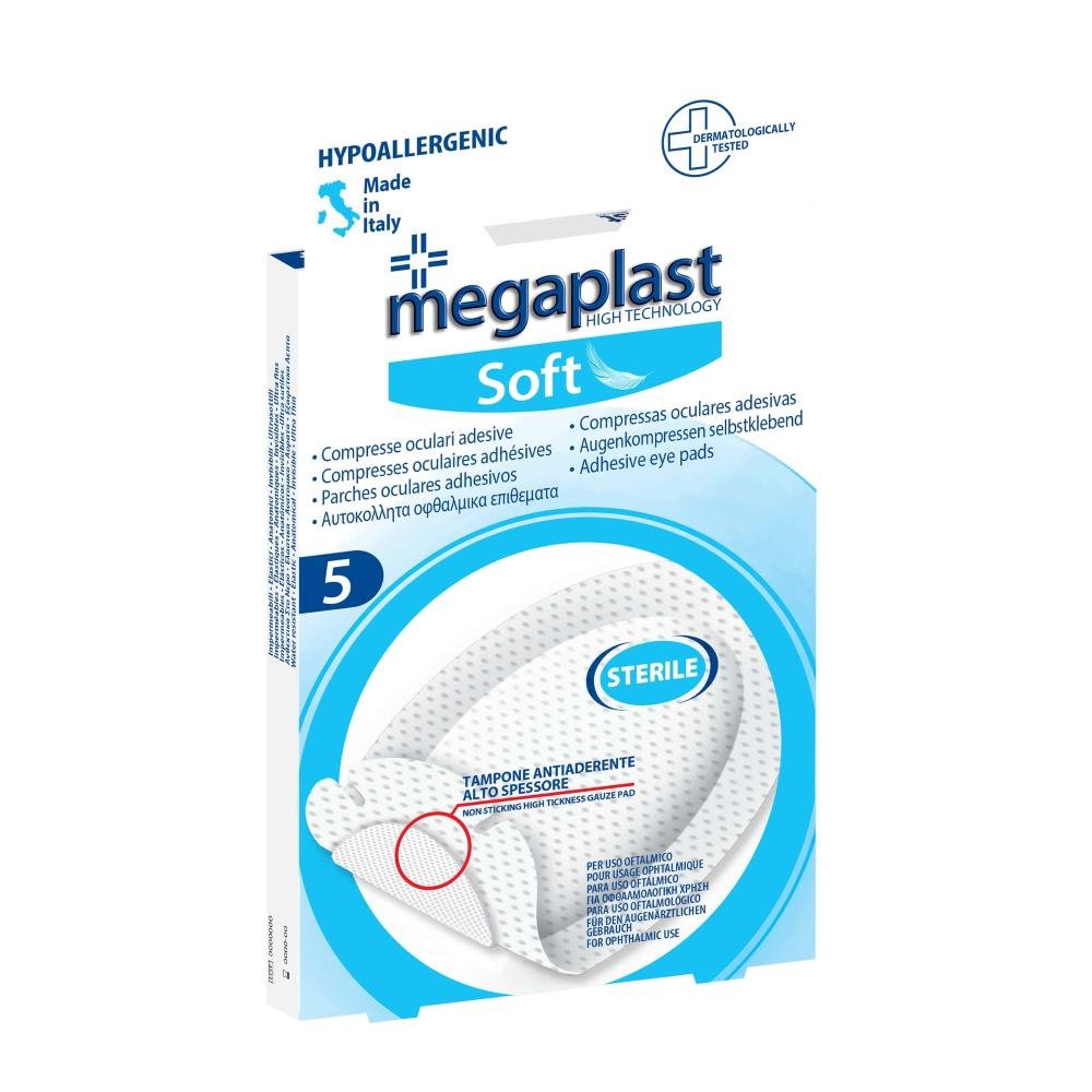MEGAPLAST SOFT ML 5 COMPRESSE OCULARI STERILI 1PZ=(1PZ)