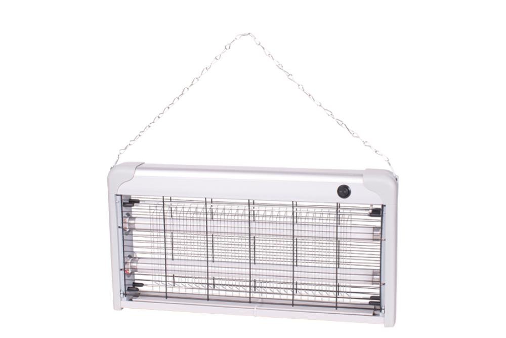 NATALUNA MOSCA KILLER ALLUMINIO 30W 220V 50X6.5X26CM CAVO 1MT PRESA A 2 POLI - 2 TUBI UV DA 15W