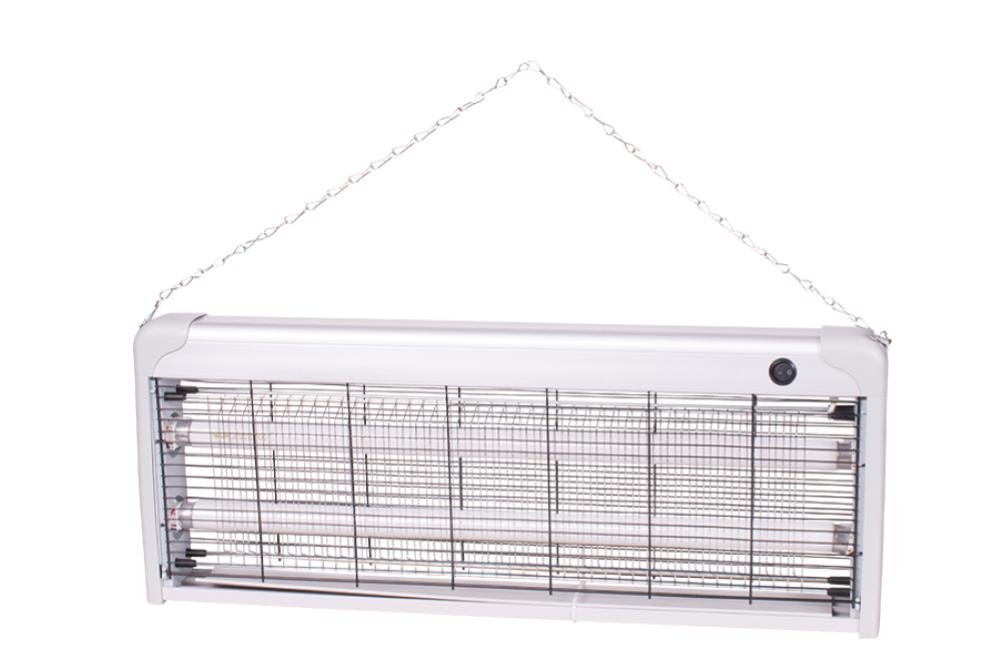 NATALUNA MOSCA KILLER ALLUMINIO 40W 220V 65X6.5X26CM CAVO 1MT PRESA A 2 POLI - 2 TUBI UV DA 20W