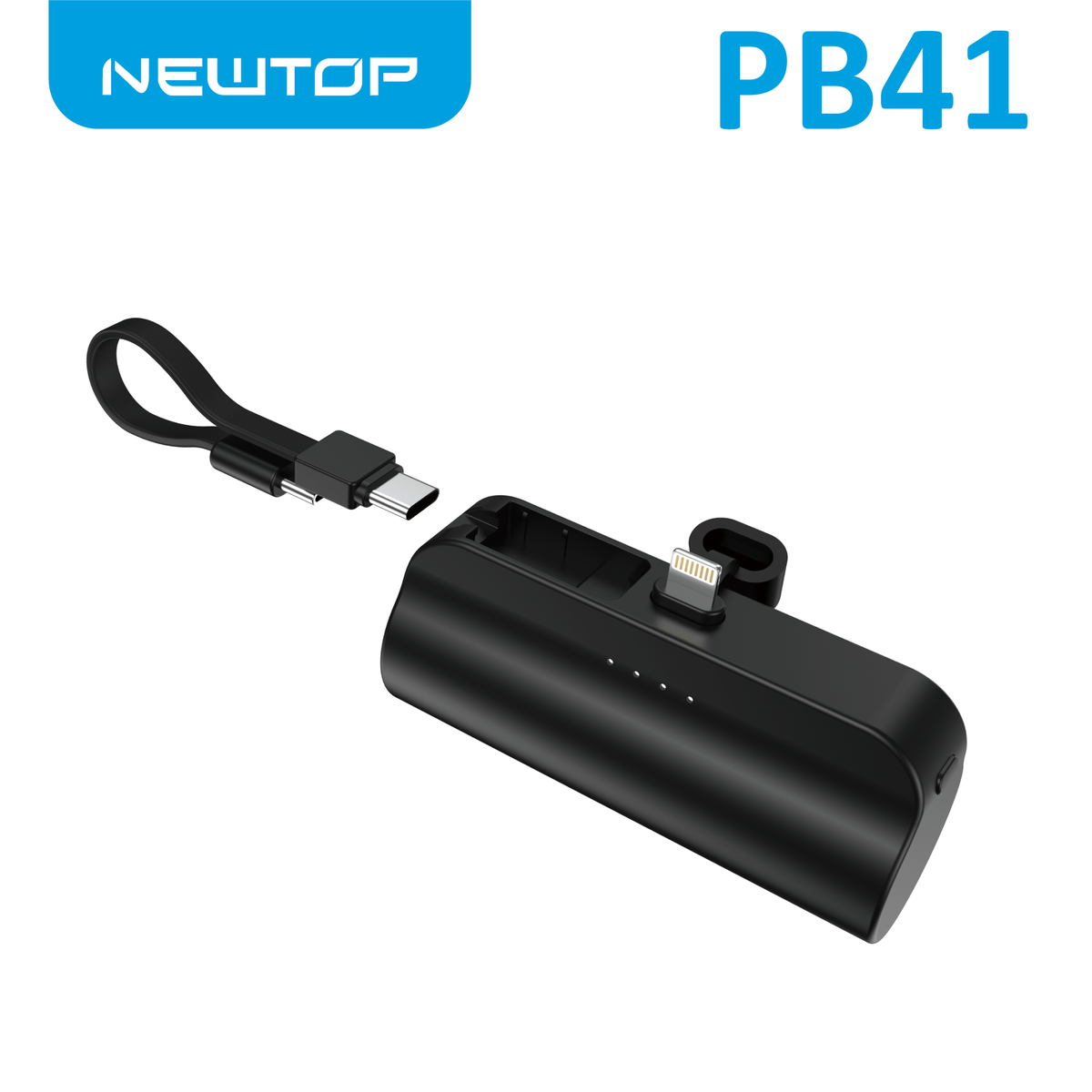 NEWTOP PB41 MINI POWER BANK 5000MAH FOR IPHONE NERO