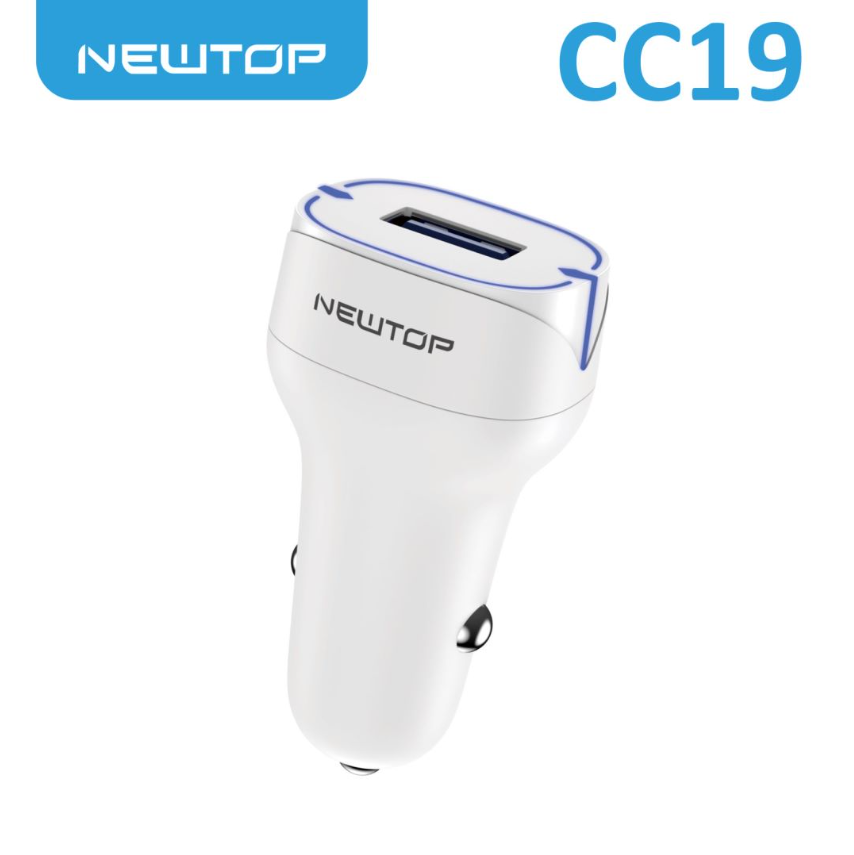 NEWTOP CC19 CARICATORE DA MACCHINA 1USB 2.4A