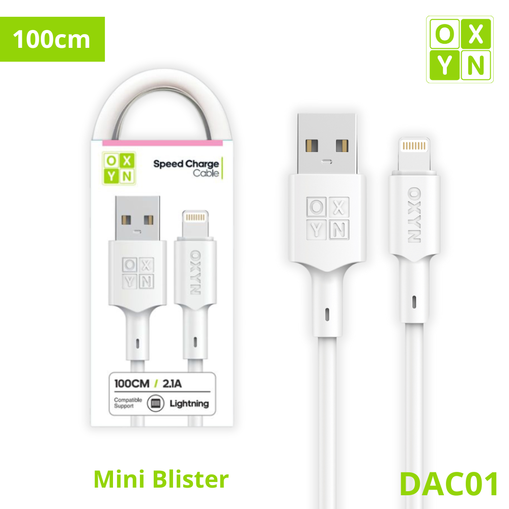 OXYN DAC01 MINI BLISTER CAVO USB/LIGHTNING 100CM