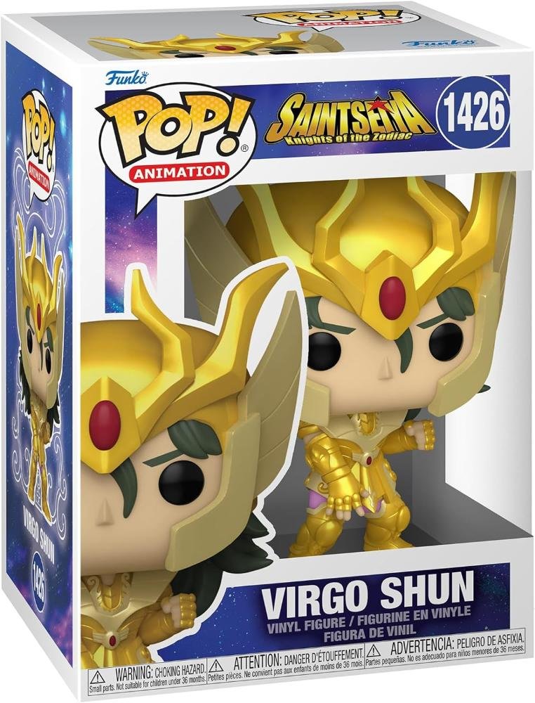 FUNKO POP SAINT SEIYA - VINYL FIGURE 1426 GOLD VIRGO SHUN 9CM
