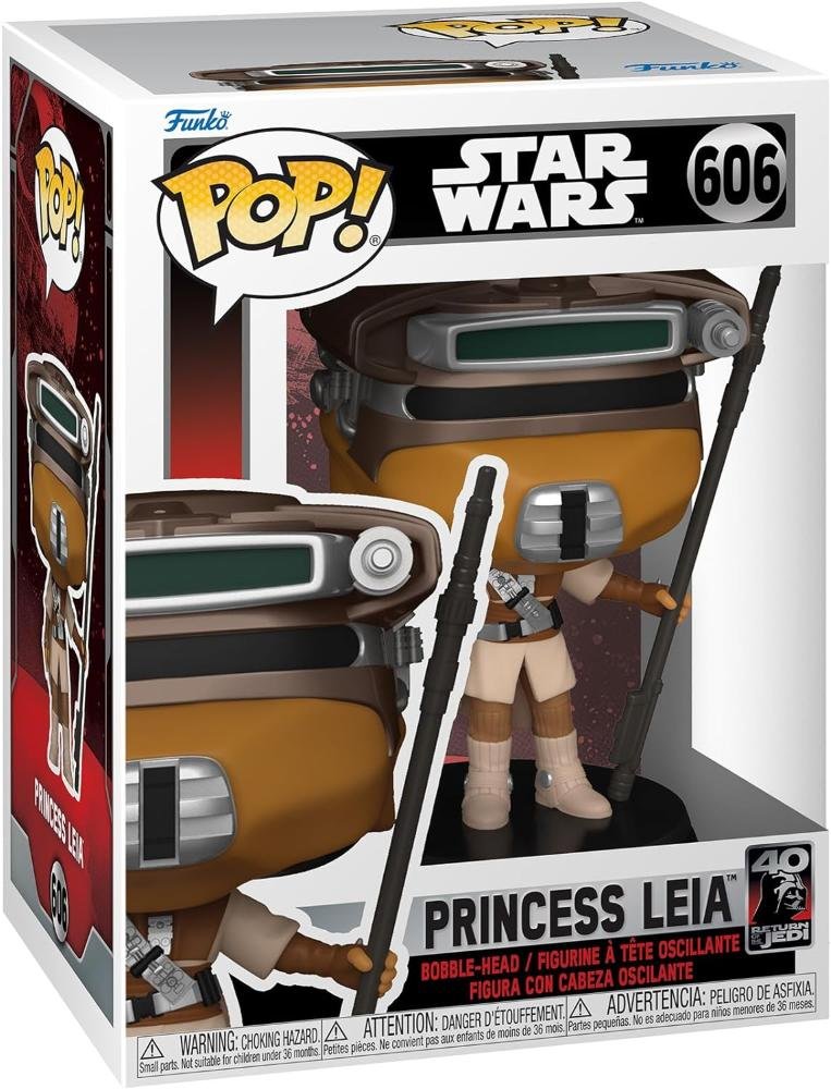 FUNKO POP STAR WARS: RETURN OF THE JEDI 40TH ANNIVERSARY - VINYL FIGURE 606 LEIA (BOUSHH) 9CM