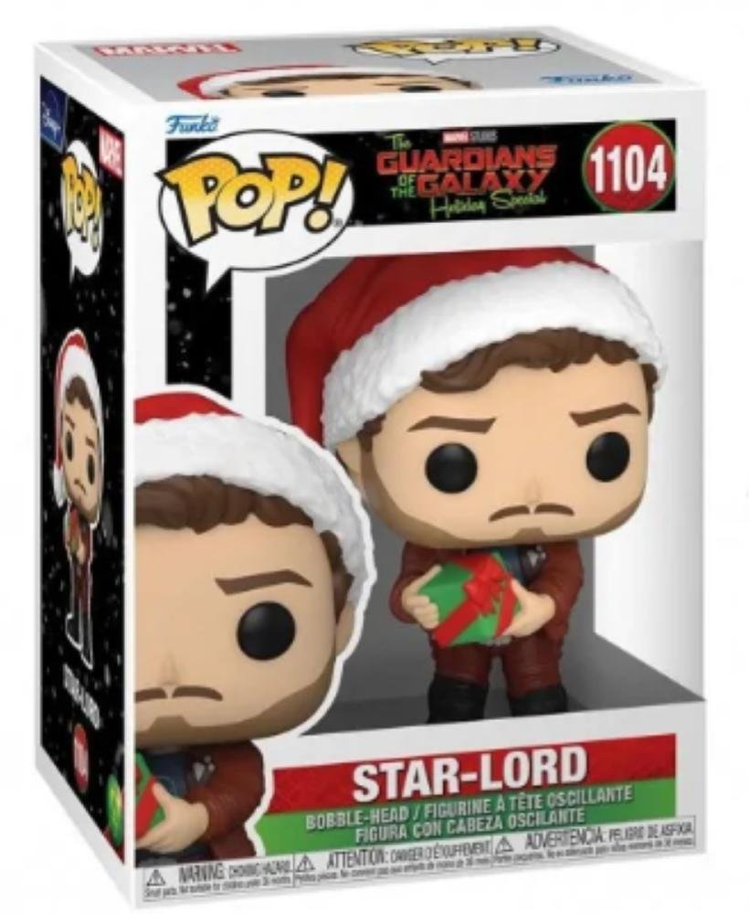 FUNKO POP MARVEL: HOLIDAY SPECIAL - GUARDIANS OF THE GALAXY - VINYL FIGURE 1104 STAR-LORD 9CM*