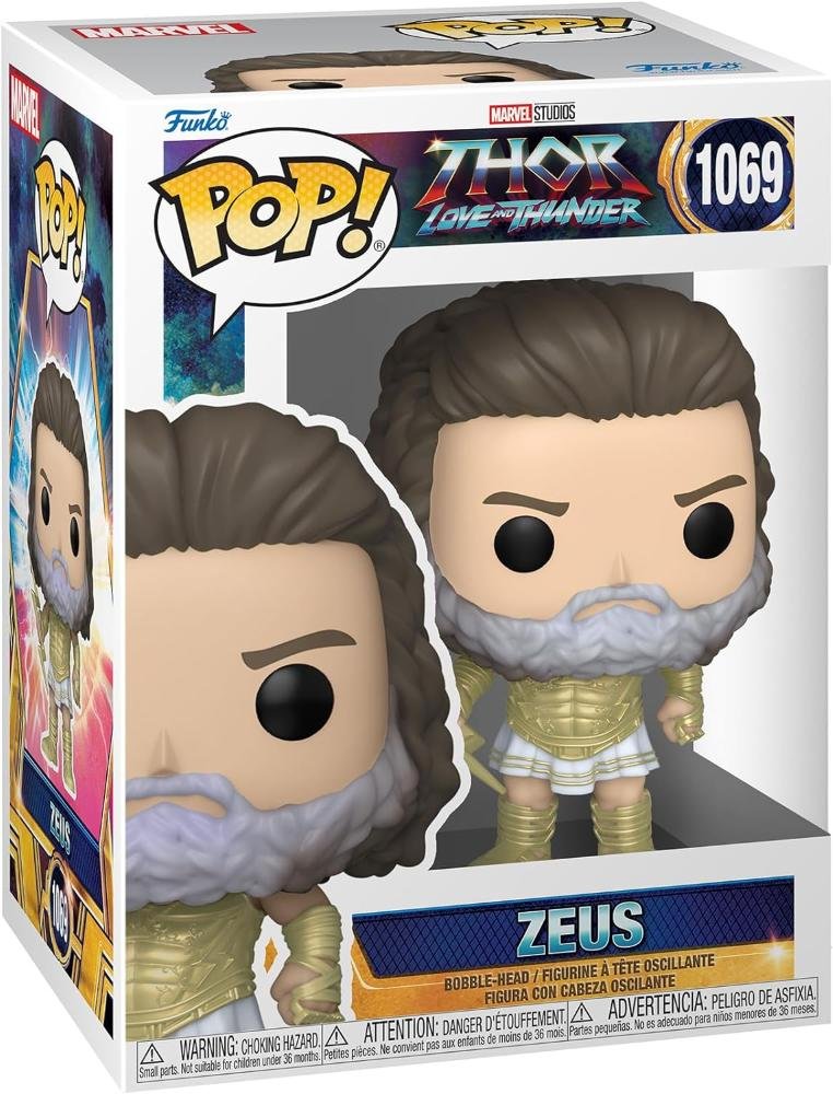 FUNKO POP MARVEL - THOR: LOVE & THUNDER - VINYL FIGURE 1069 ZEUS 9CM*
