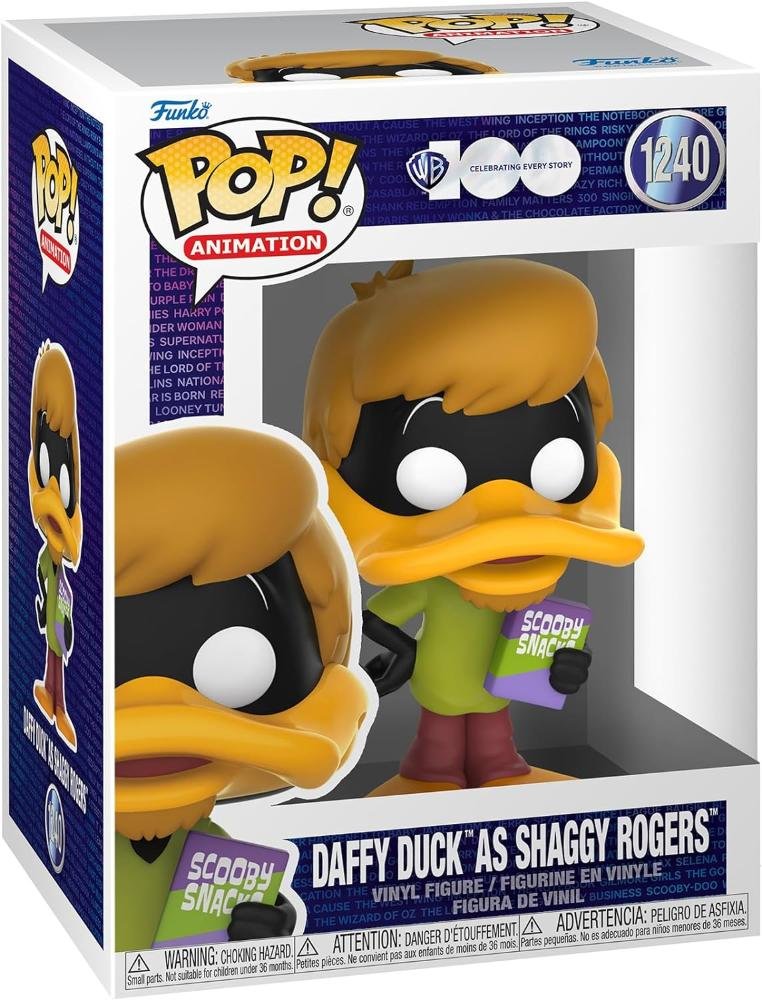FUNKO POP WARNER BROS: 100TH ANNIVERSARY - LOONEY TUNES - VINYL FIGURE 1240 DAFFY AS SHAGGY 9CM*