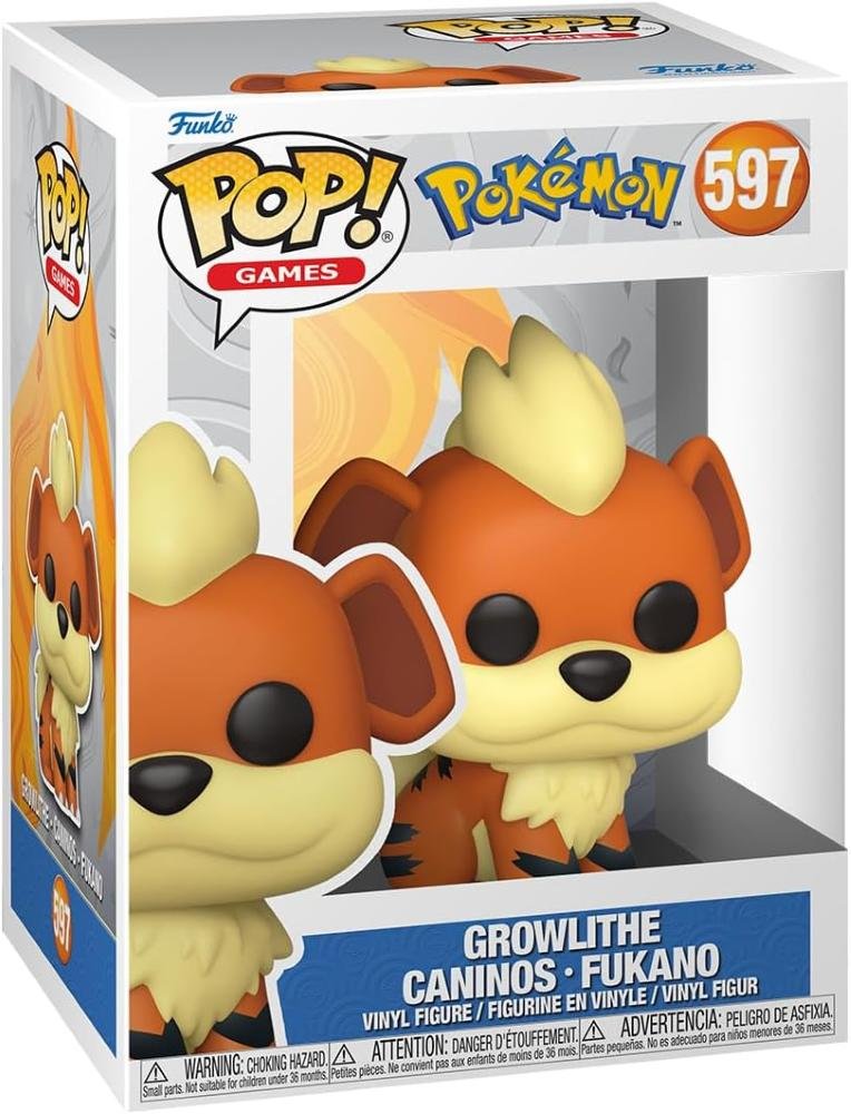 FUNKO POP POKEMON - VINYL FIGURE 597 GROWLITHE (EMEA) 9CM