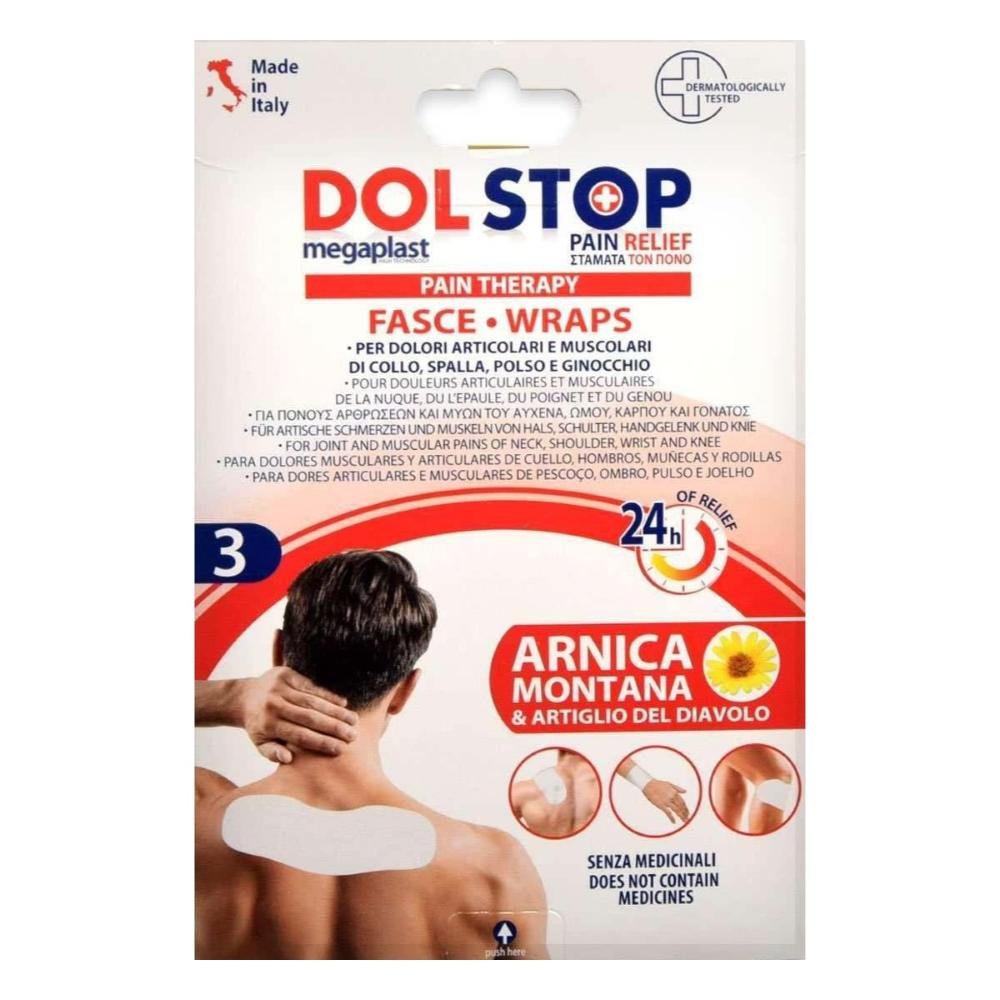 MEGAPLAST DOLSTOP 3 FASCE DOLORI MUSCOLI 8X21.5