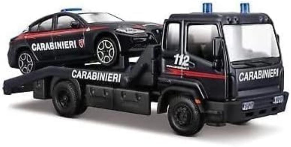 BURAGO CARRO ATTREZZI CARABINIERI CON AUTO - 1:43