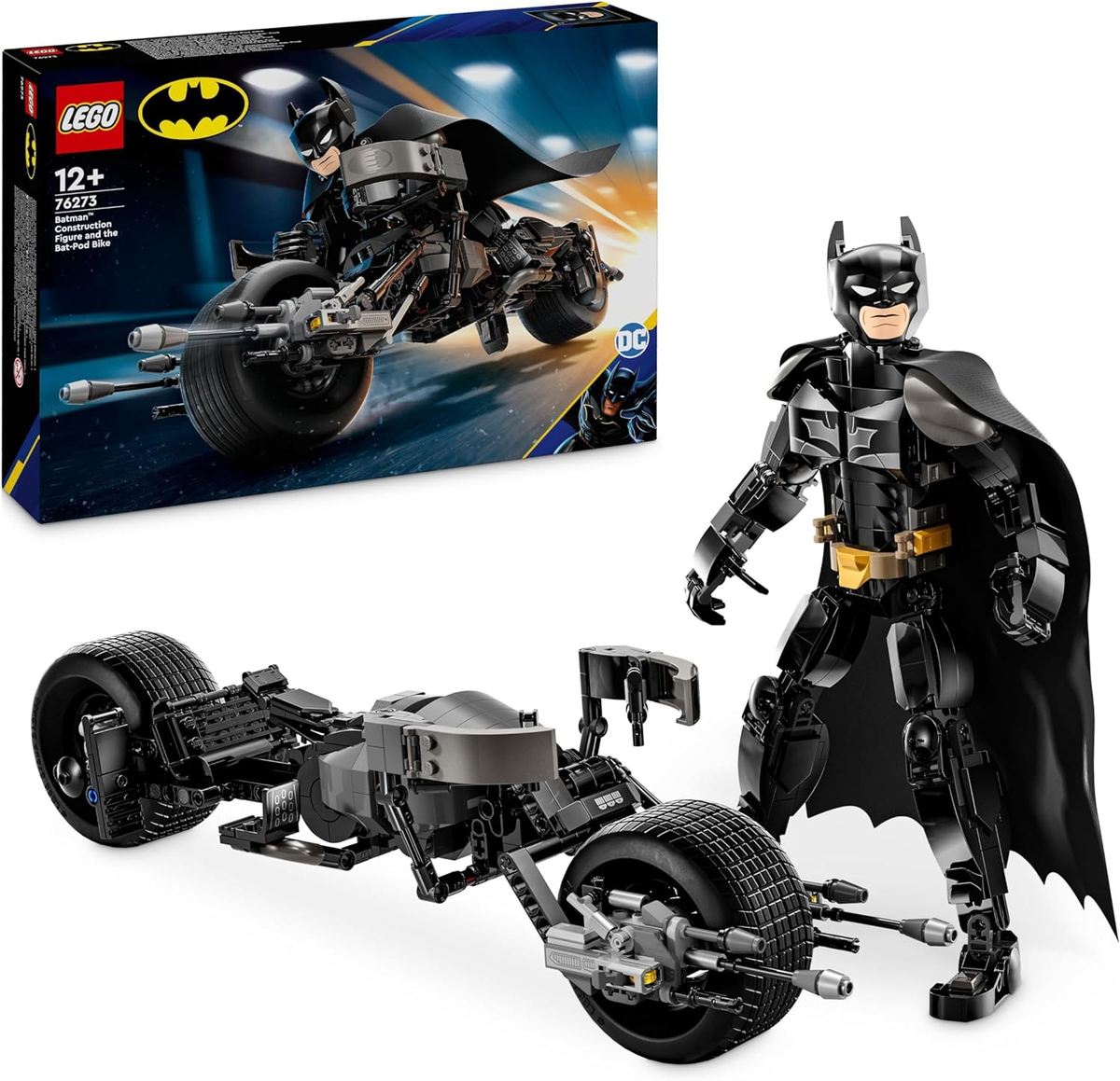 LEGO DC - Personaggio costruibile di Batman con Bat-Pod 76273 *EOL