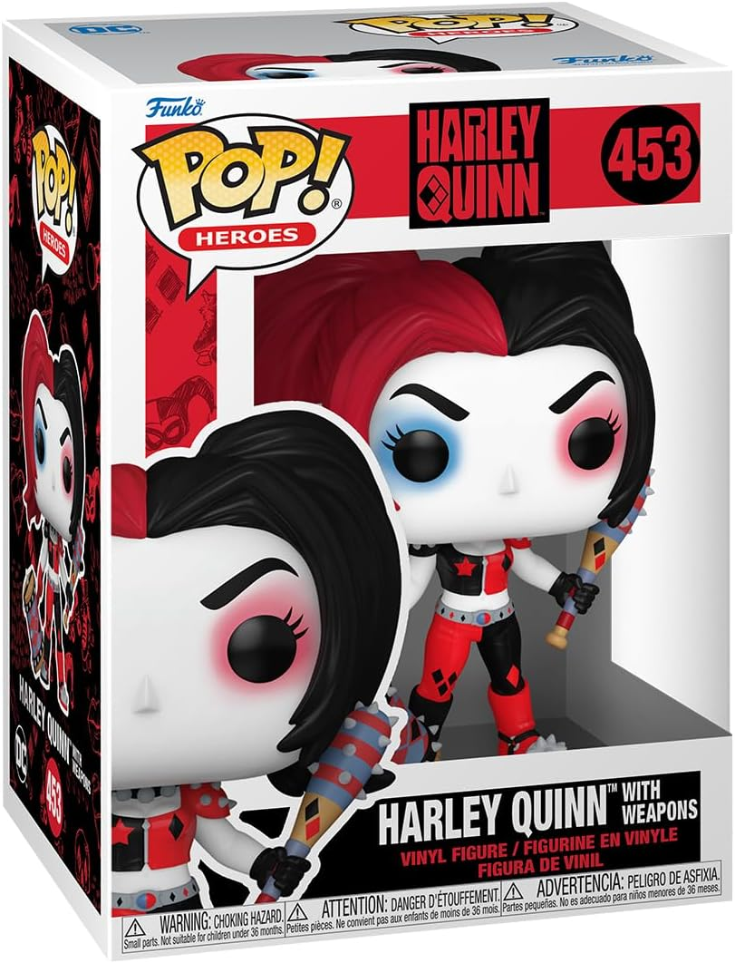 FUNKO POP DC COMICS: HARLEY QUINN TAKEOVER - VINYL FIGURE 453 HARLEY W/WEAPONS 9CM