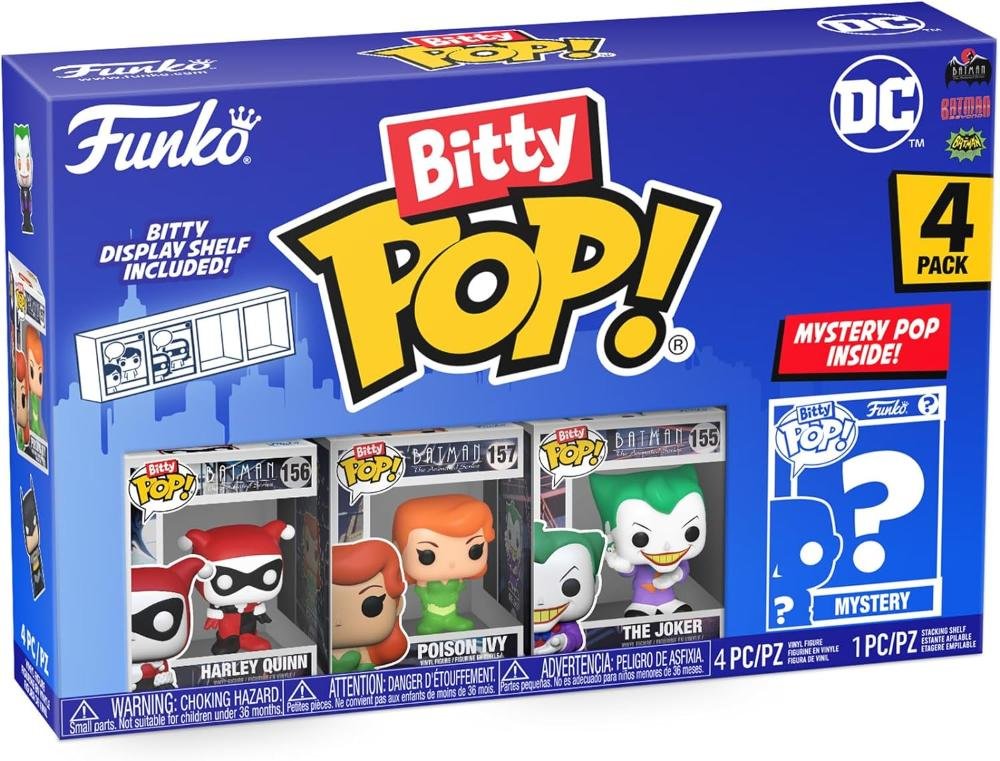 FUNKO BITTY POP VINYL FIGURE - DC COMICS - 71313 HARLEY QUINN (4PK)
