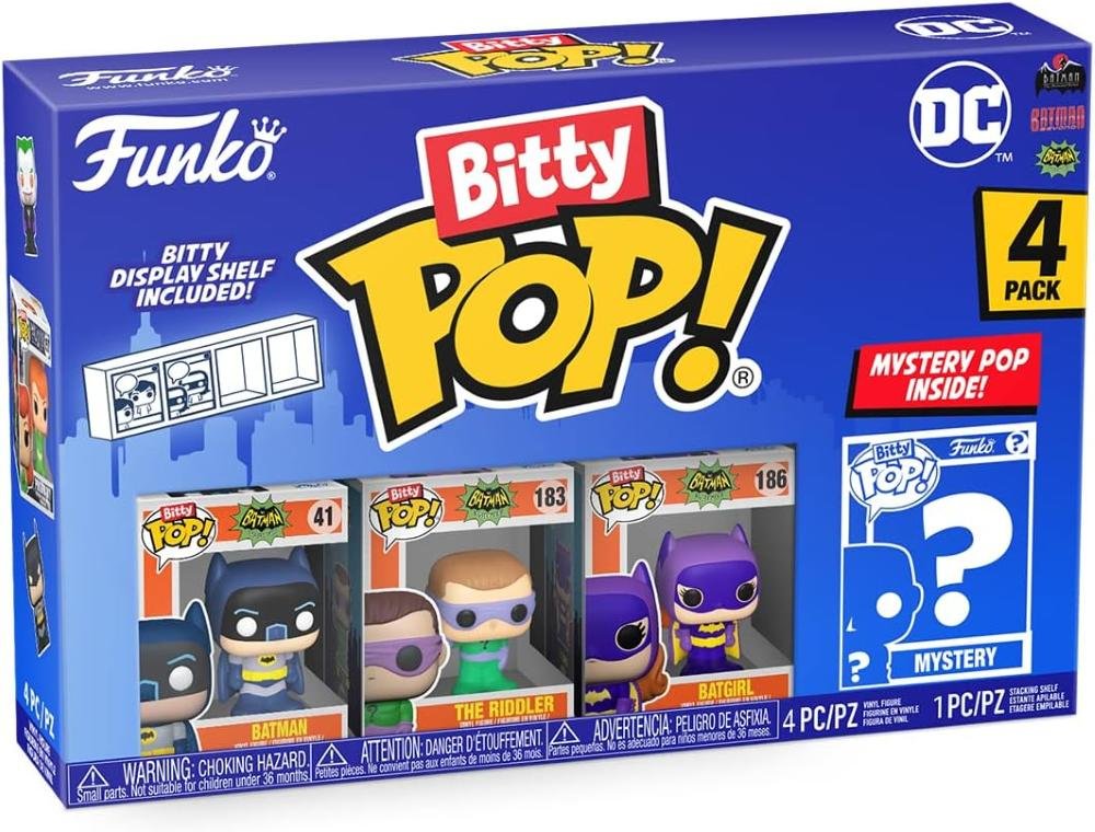 FUNKO BITTY POP VINYL FIGURE - DC COMICS - 71314 BATMAN ADAM WEST (4PK)