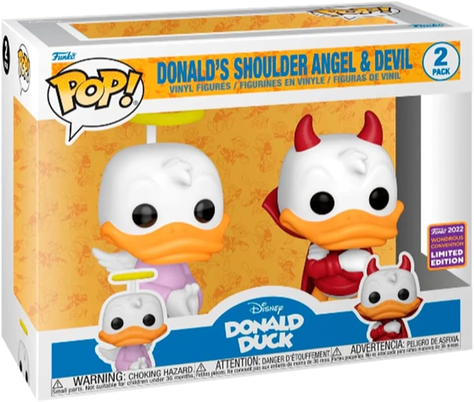FUNKO POP Disney Donald Duck 2-Pack Donald Angel & Devil - Limited Edition*