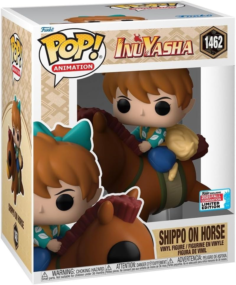 FUNKO POP SUPER INUYASHA - VINYL FIGURE 1462 SHIPPO ON HORSE 15CM LIMITED EDITION*