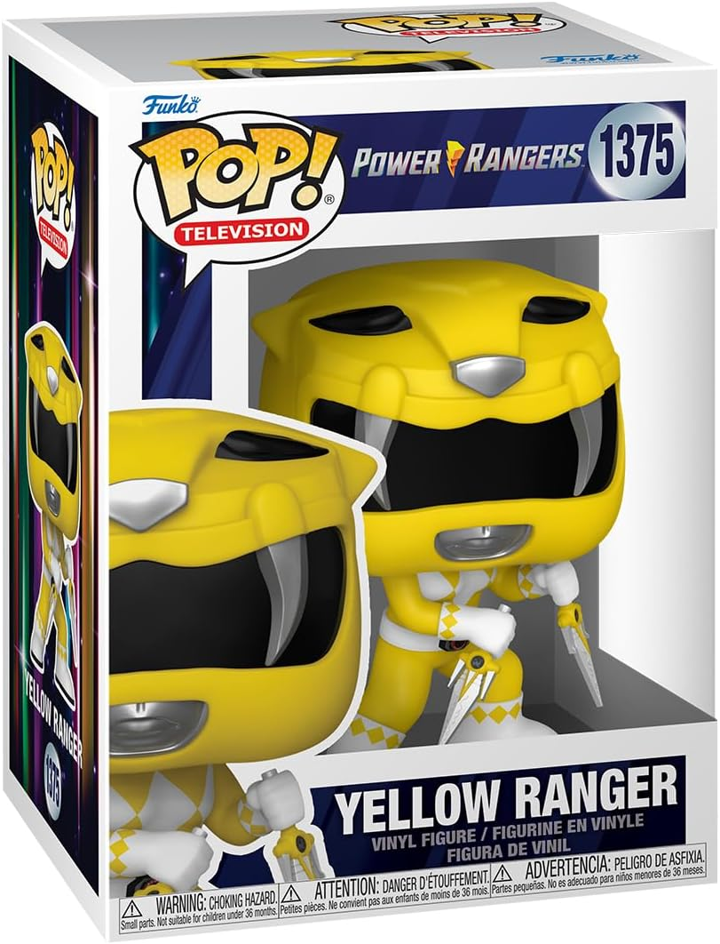 FUNKO POP POWER RANGERS: 30TH ANNIVERSARY - VINYL FIGURE 1375 YELLOW RANGER 9CM*