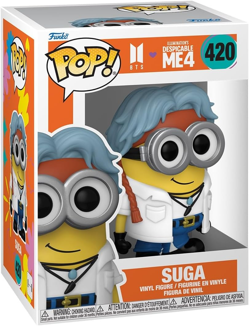 FUNKO POP CATTIVISSIMO ME X BTS - VINYL FIGURE 420 SUGA 9CM