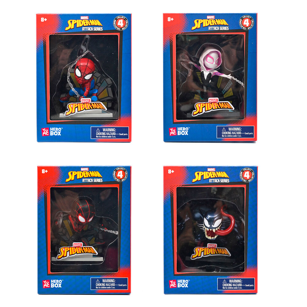 YuMe Window Box - Hero Box Spider-Man - Attack Series - ASSORTED CTN (12 Units) 8CM 19719
