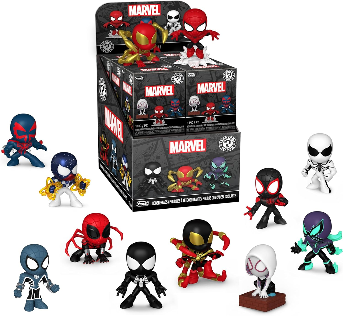 FUNKO POP 83754 MARVEL: SPIDER-MAN - VINYL FIGURE MYSTERY MINI BLIND BOX - DISPLAY 12PZ 8CM