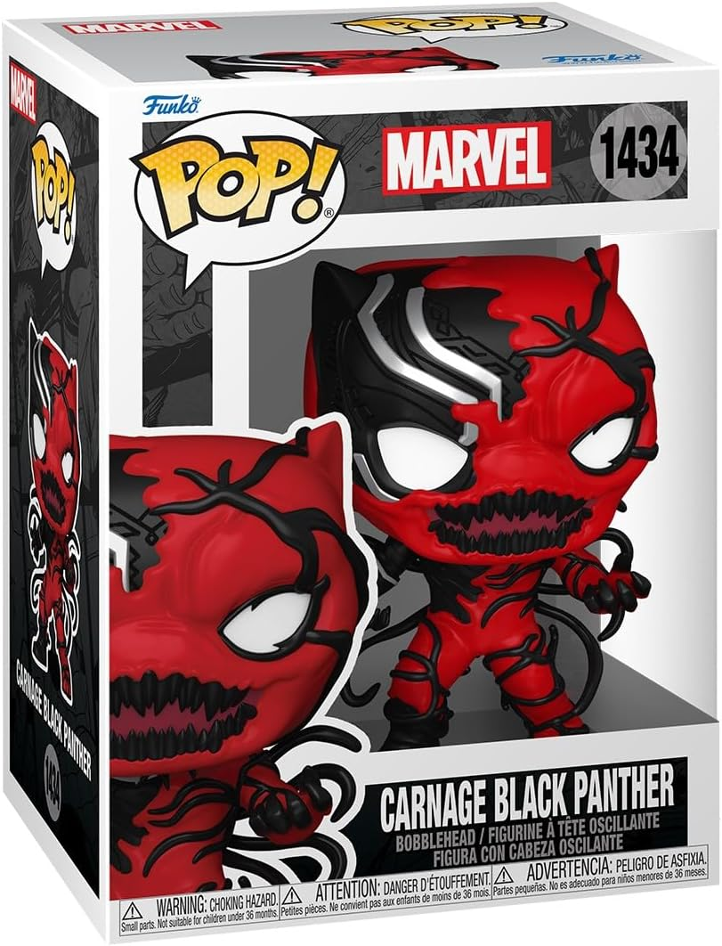 FUNKO POP MARVEL - VINYL FIGURE 1434 CARNAGEIZED BLACK PANTHER 9CM