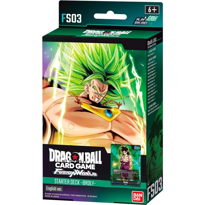 DRAGON BALL FUSION WORLD 01 STARTER DECK FS-03 ENGLISH