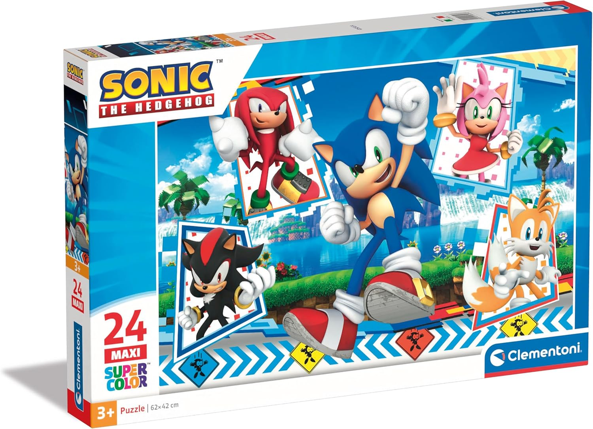 CLEMENTONI PUZZLE 24 MAXI SUPERCOLOR SONIC THE HEDGEHOG