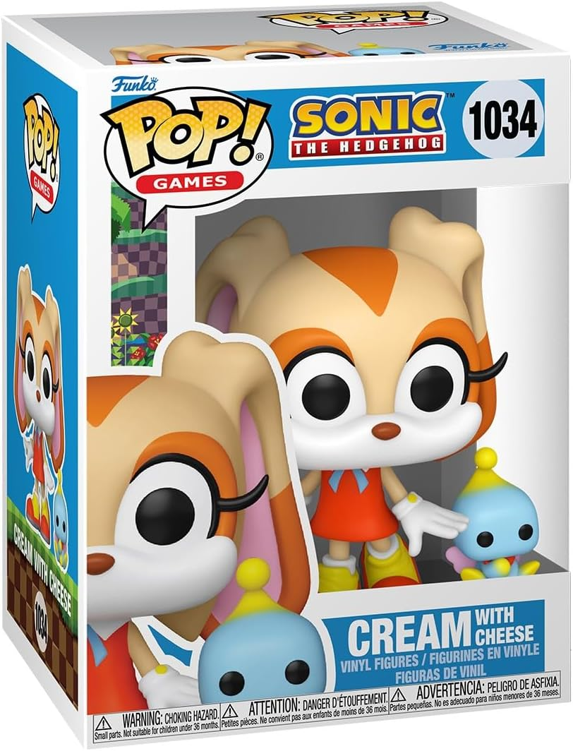 FUNKO POP SONIC THE HEDGEHOG - POP & BUDDY - VINYL FIGURE 1034 CREAM W/CHEESE 9CM 30/11/24