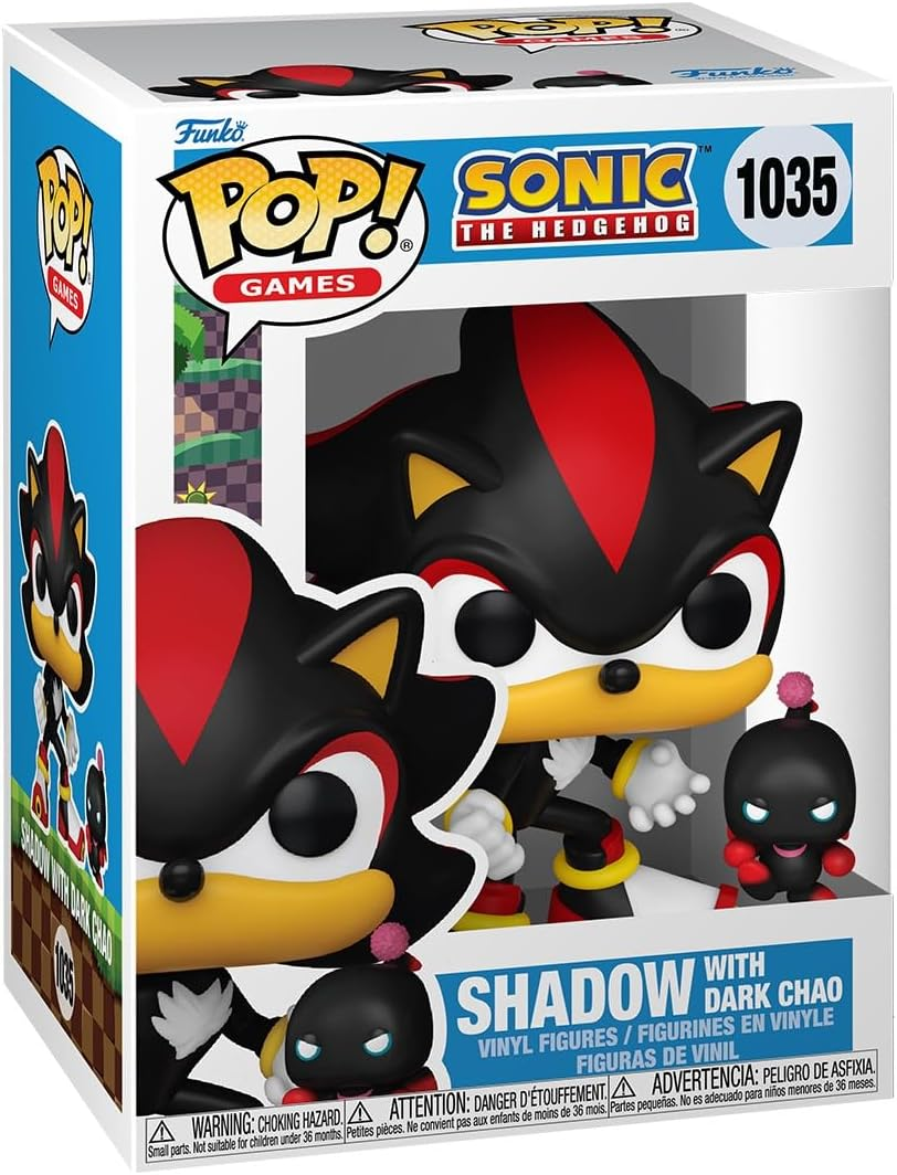 FUNKO POP SONIC THE HEDGEHOG - POP & BUDDY - VINYL FIGURE 1035 SHADOW W/ DARK CHAO 30/11/24
