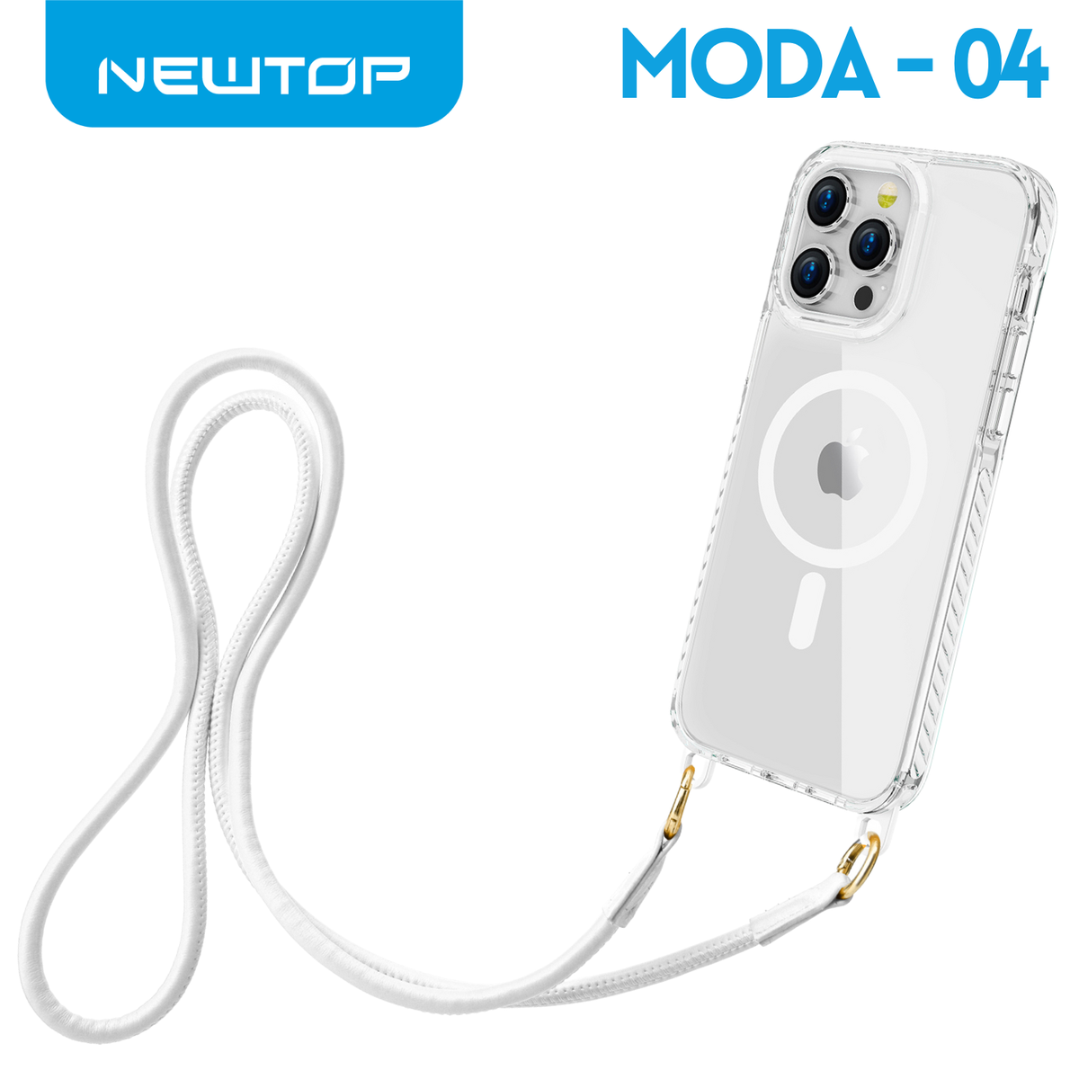NEWTOP CV38-04 SUPER CLEAR CON LACCETTO IPHONE 15 PRO