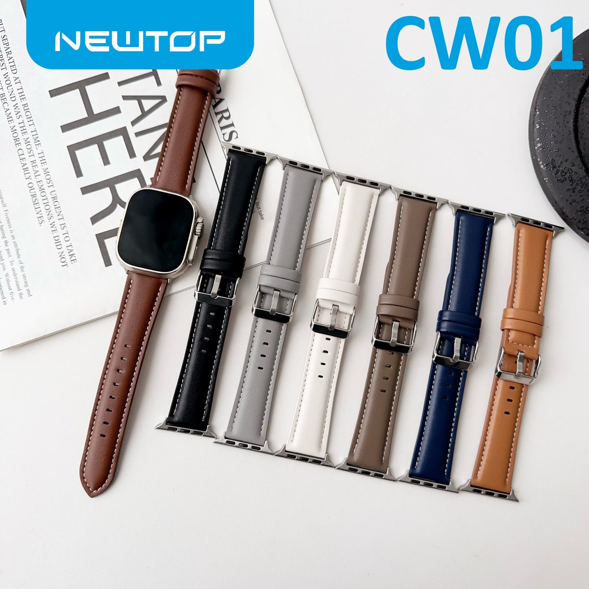 NEWTOP CW01 CINTURINO WATCH IN PELLE 42 - 44 - 45 - 46 - 49MM
