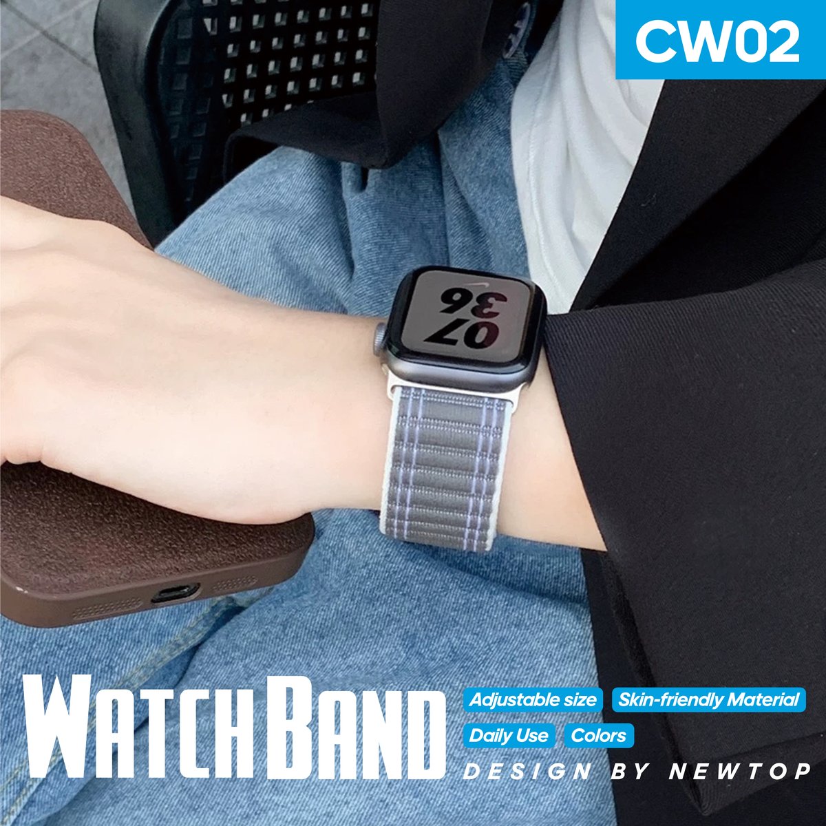 NEWTOP CW02 CINTURINO WATCH LOOP IN NYLON SPORT