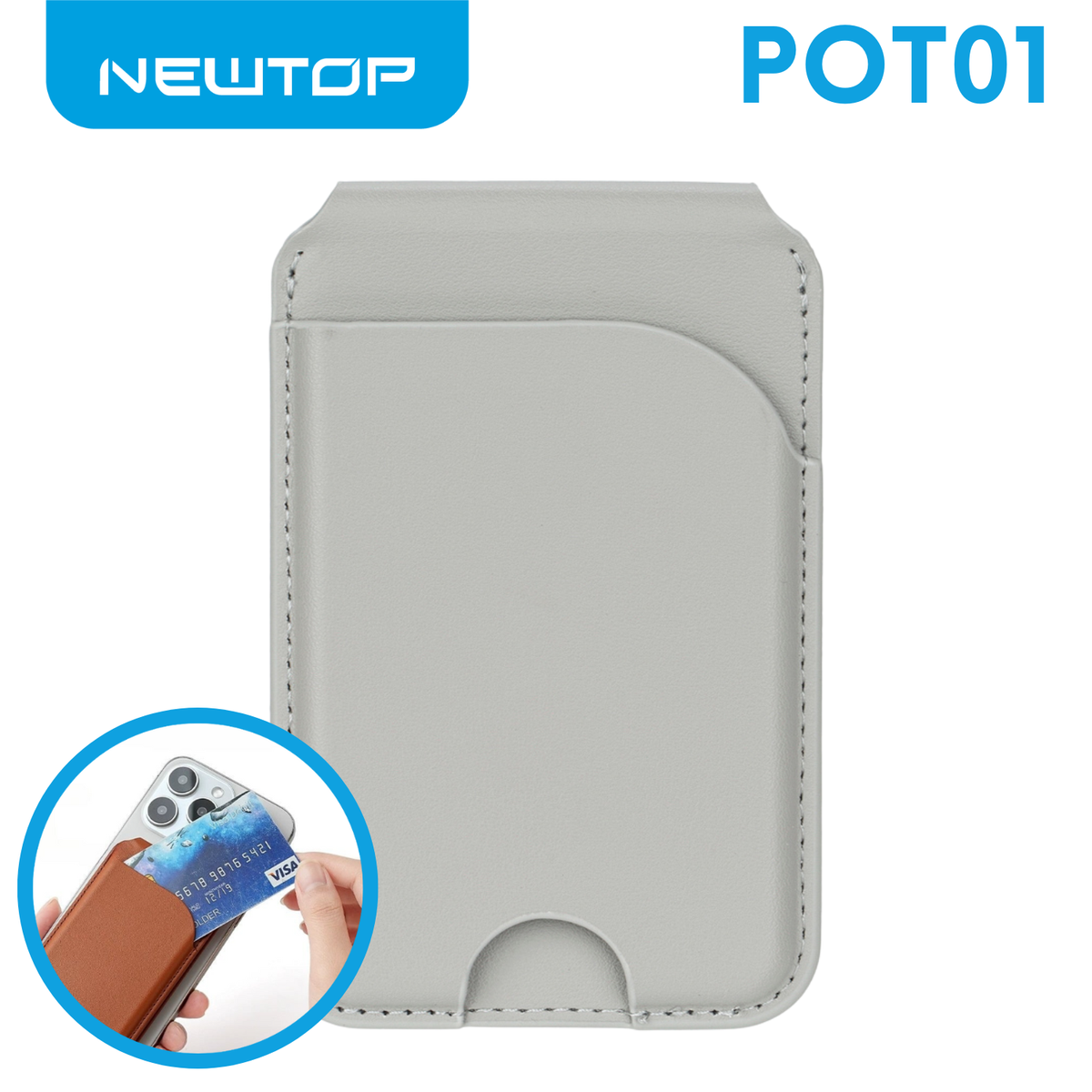 NEWTOP POT01 PORTAFOGLIO CON MAGSAFE